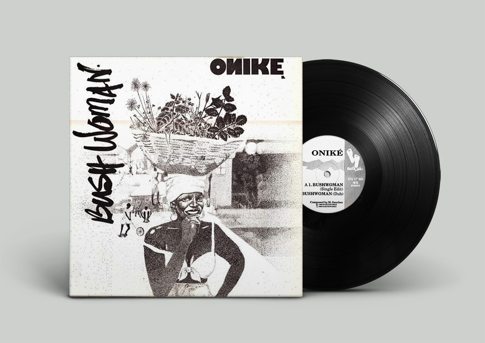 Bush Woman - Onike - Earthworks Records Logo and Label design Babatunde Banjoko