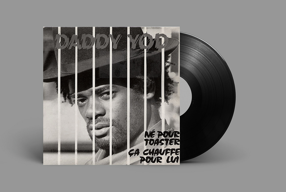 Félix Stenard Comptell aka Daddy Yod - Né Pour Toaster - Reggae 45 tour - Dessin verso Babatunde Banjoko