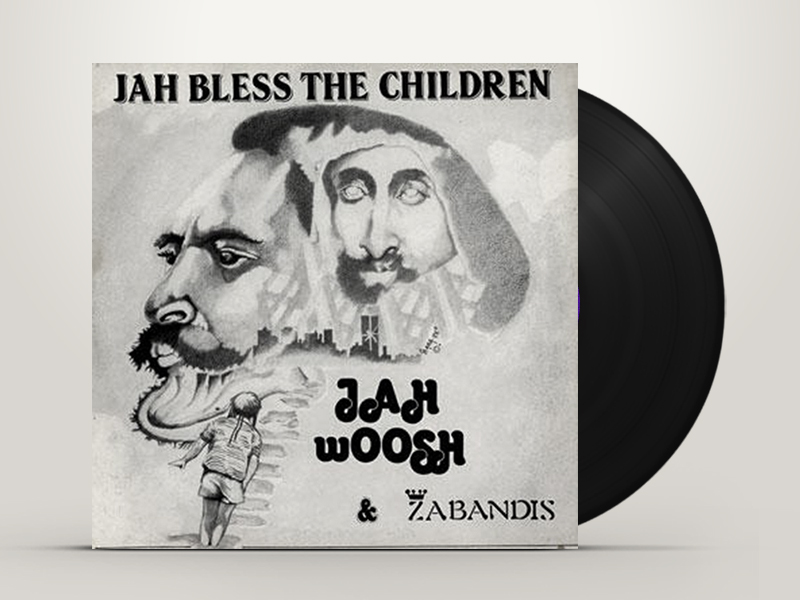 Jah Woosh & Zabandis - Jah Bless The Children - Reggae - Cover design Babatunde Banjoko