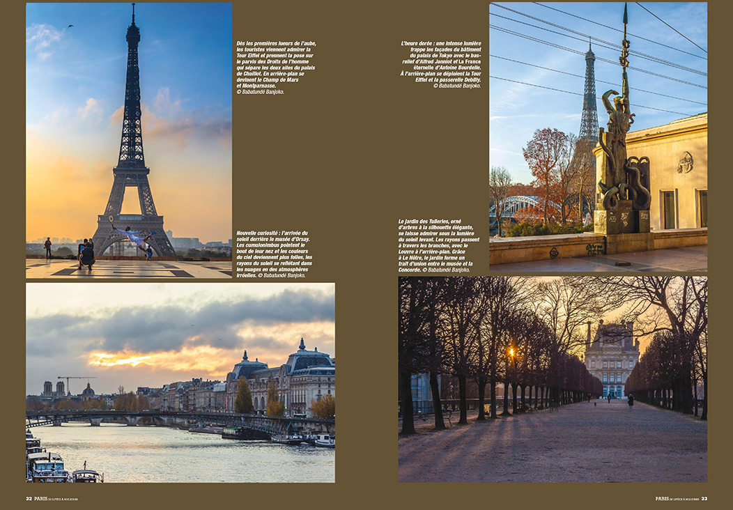 Pages 32-33 Portfolio : Le Soleil se lève sur Paris, sept 2022