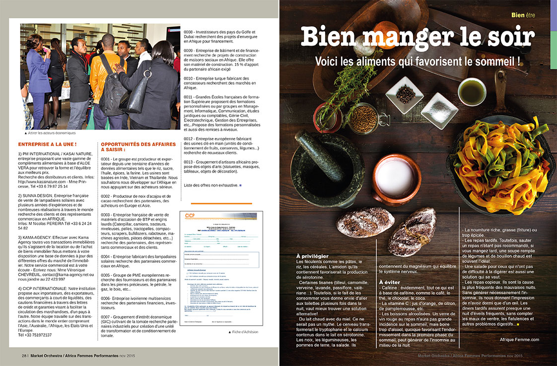 Pages 28-29, spéciale édition Nov 2015