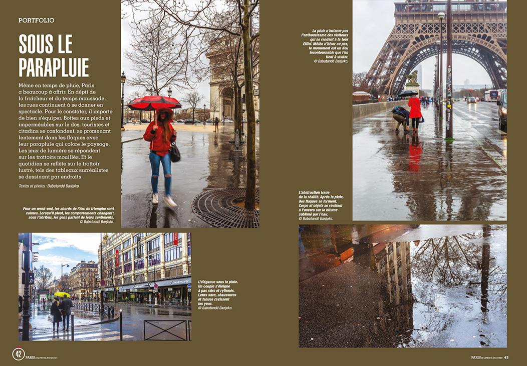 Pages 42-43 Portfolio : Sous le Parapluie, mars 2022