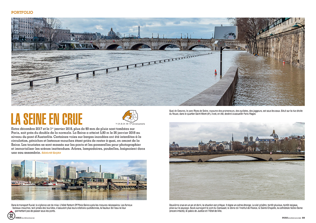Pages 32-33 : La Seine en Crue, juin 2019
