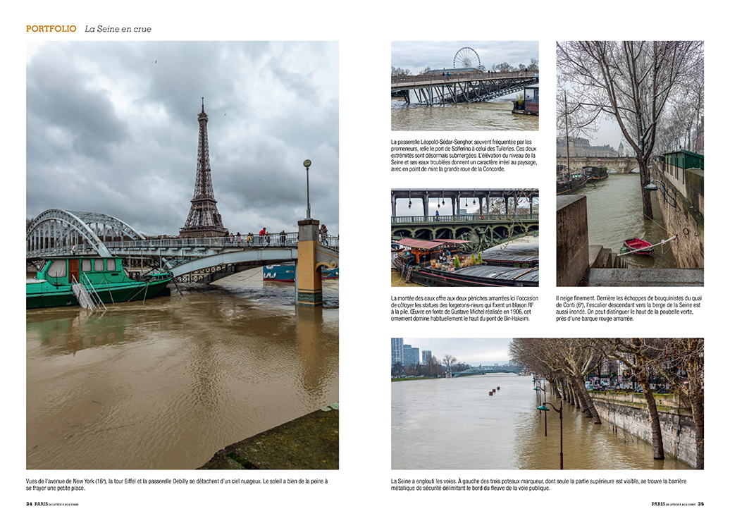 Pages 34-35 : La Seine en Crue, juin 2019