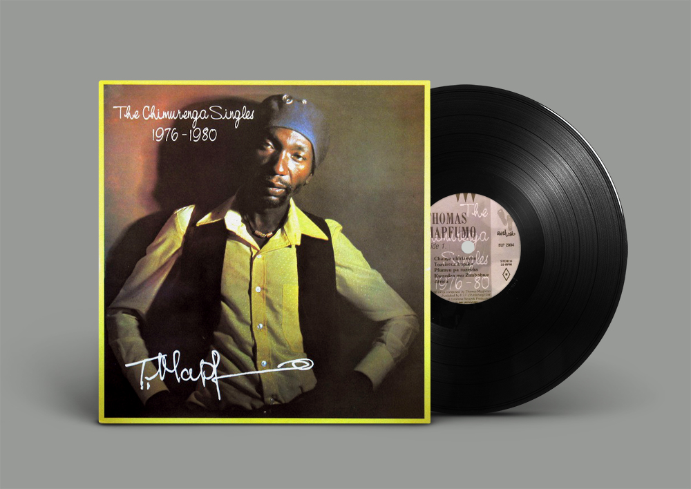 Thomas Mapfumo - Chimurenga Singles - Earthworks Records Logo and Label design Babatunde Banjoko