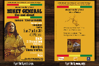 Affiche et flyer spectacle 2013 de Mikey General