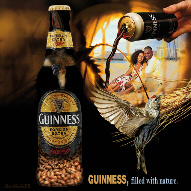 Guinness filled with nature