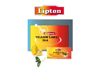 Plaquette de présentation Lipton thé