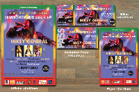 Affiche, billet, Pass et flyer - spectacle 2012 de Mikey General
