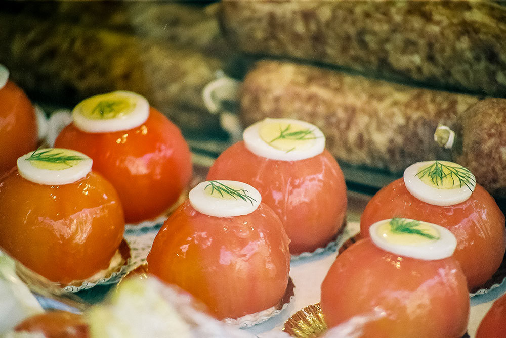 Tomates blanchies Oeufs